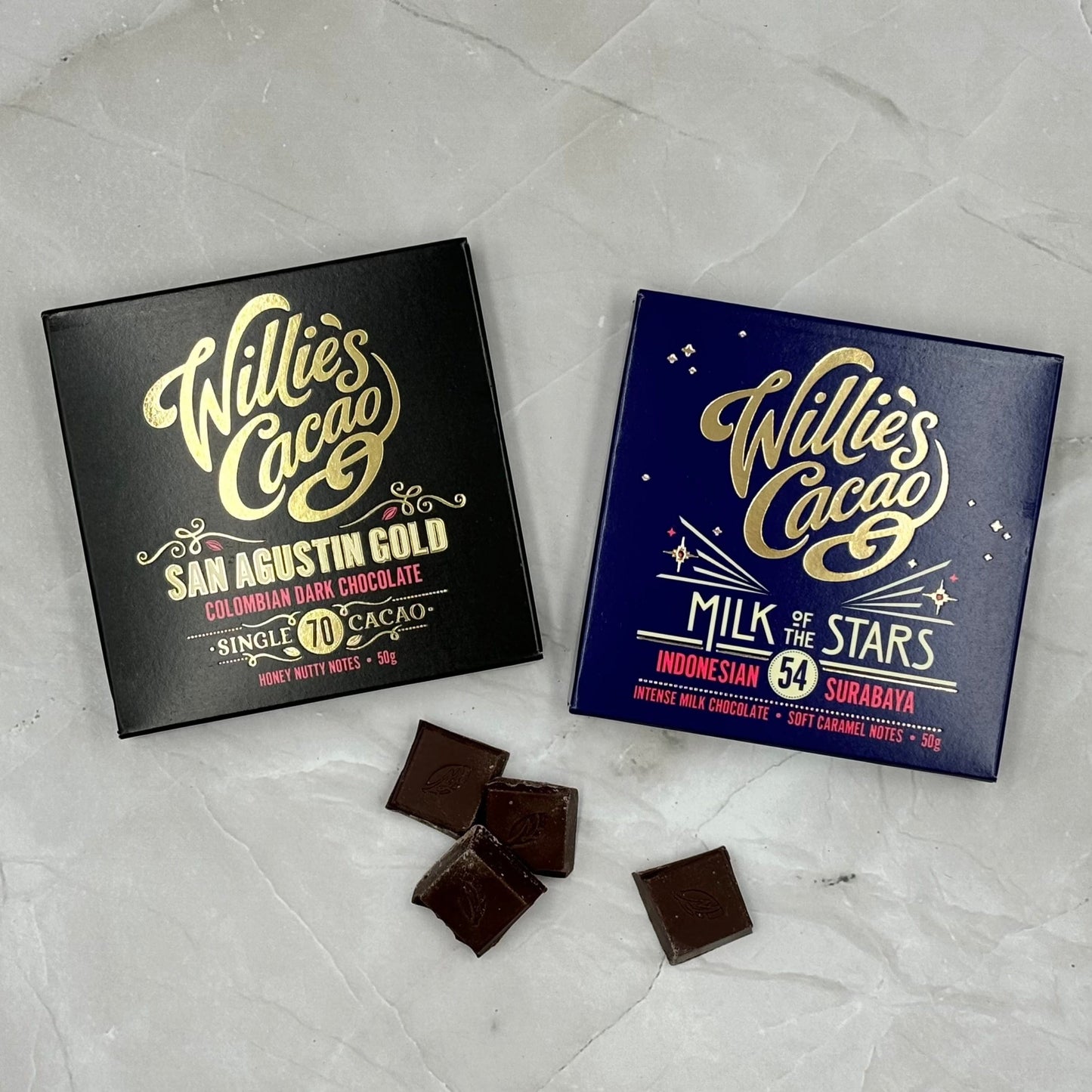 The Cheese Wedge Company ACCOMPANIMENTS Duo Of Willie’s Cacao Chocolate Bar