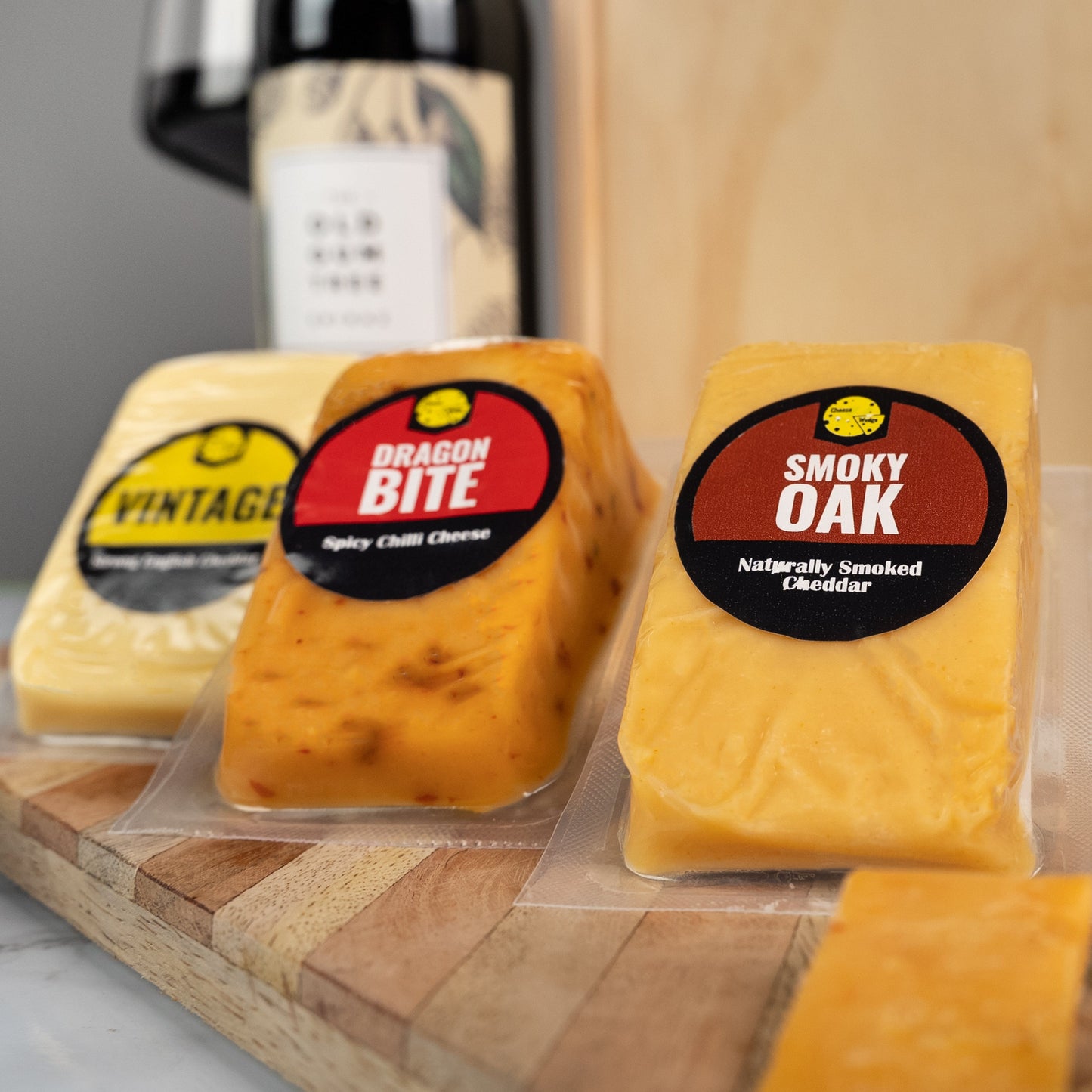 The Cheese Wedge Company Alcohol Hamper Cheese Wedges And Wine Gift Box