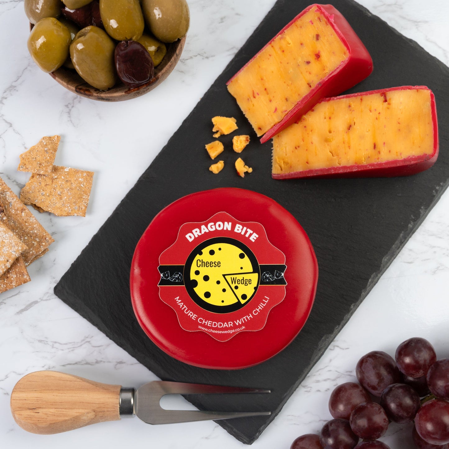 The Cheese Wedge Company Truckles Dragon Bite - Waxed Truckle 200g