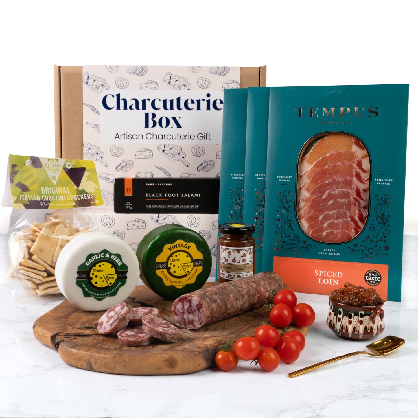 The Cheese Wedge Company Charcuterie Grazing Charcuterie & Cheese Gift Box