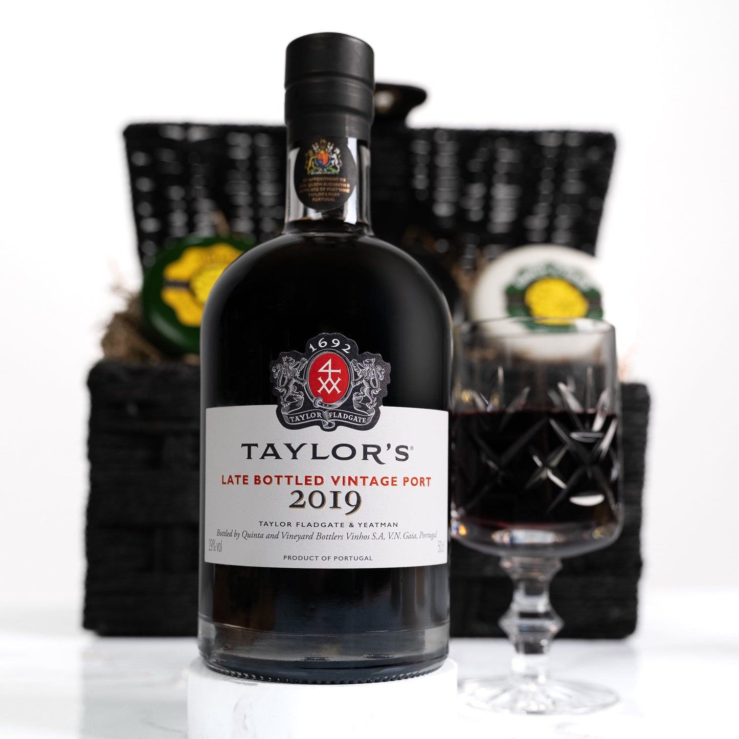 The Cheese Wedge Company Alcohol Hamper Port & Cheese Deluxe Hamper