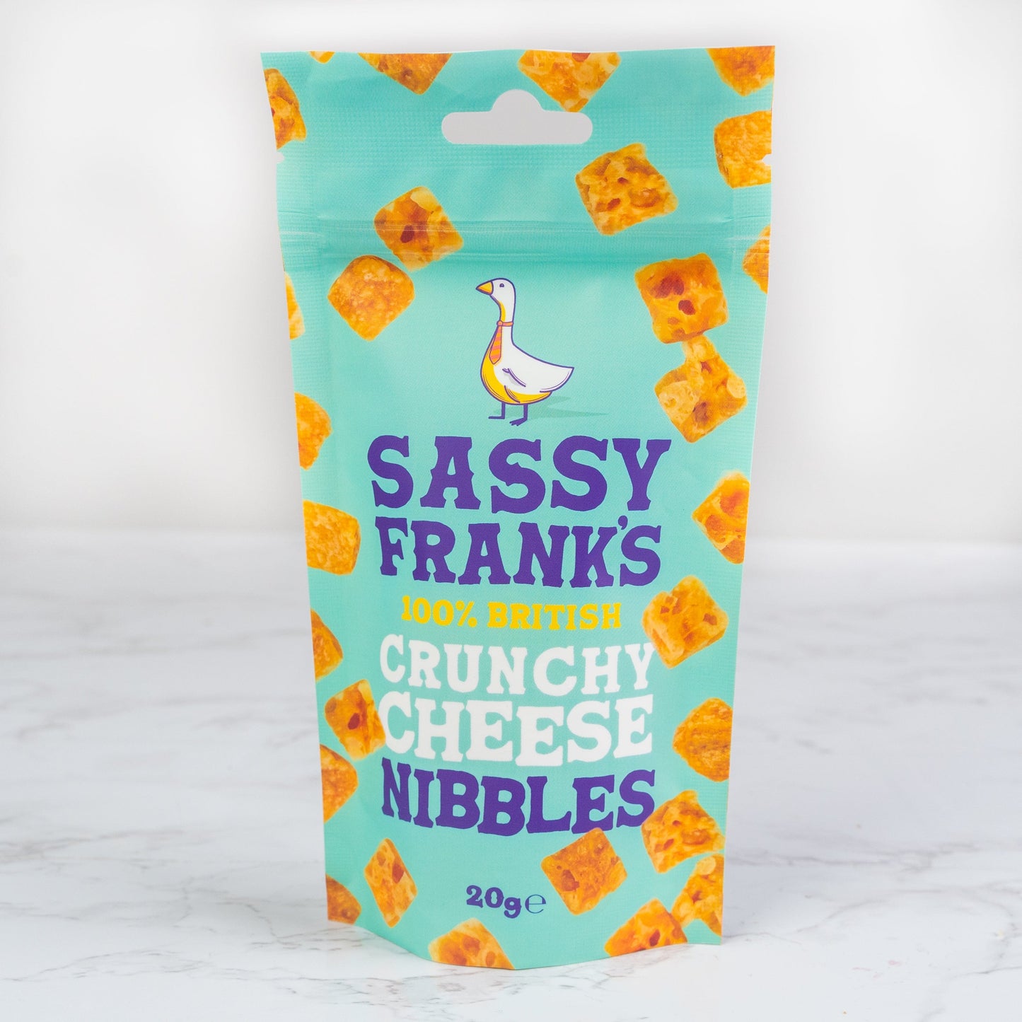 The Cheese Wedge Company ACCOMPANIMENTS Sassy Franks Crunchy Cheese Nibbles 20g