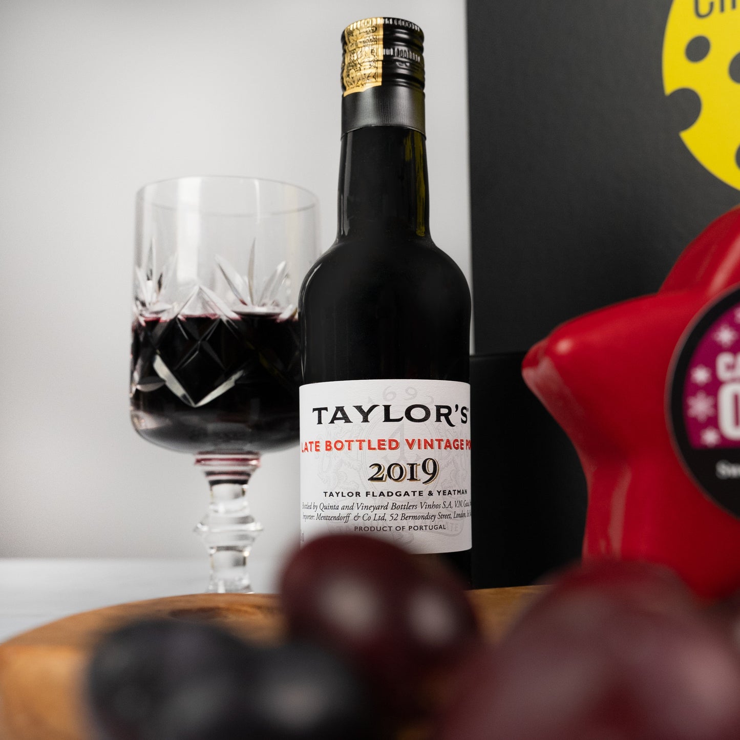 The Cheese Wedge Company Alcohol Hamper The Signature Selection: Port, Cheese & Crackers