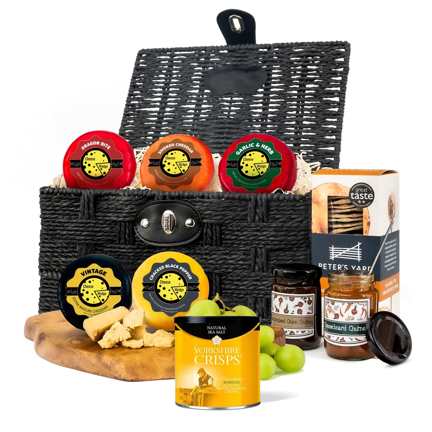The Cheese Wedge Company Luxury Truckle Hamper With Crisps