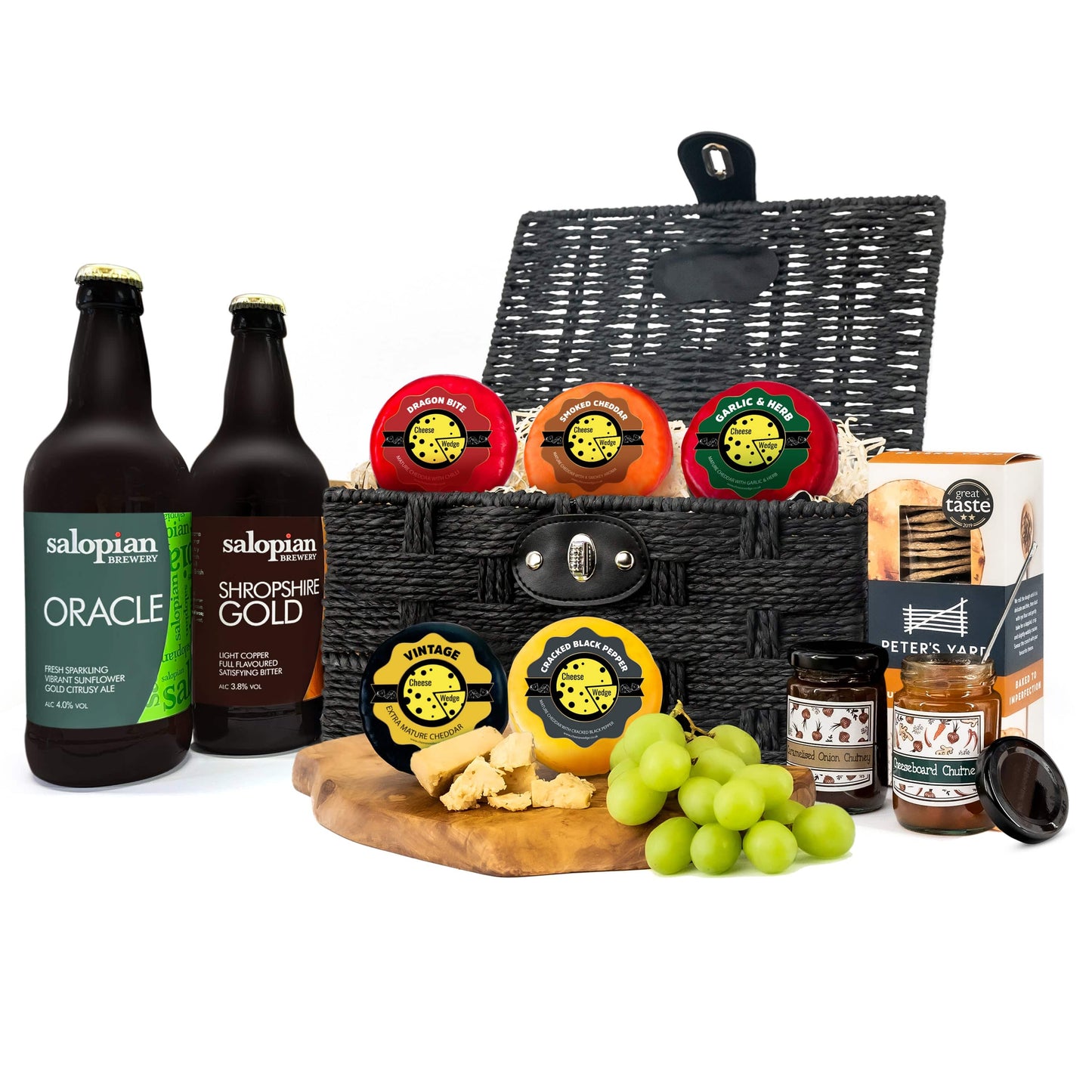 The Cheese Wedge Company Alcohol Hamper Cheese & Beer Lover's Hamper