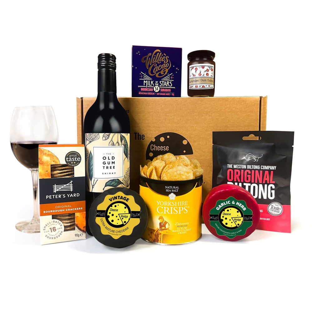 The Cheese Wedge Company Alcohol Hamper Cheese Night In | Cheese & Wine Box