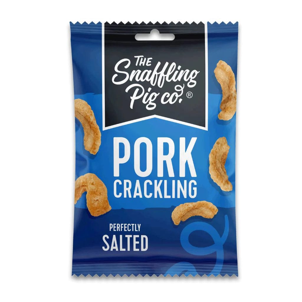 The Cheese Wedge Company ACCOMPANIMENTS Snaffling Pig Perfectly Salted Pork Crackling (40g)