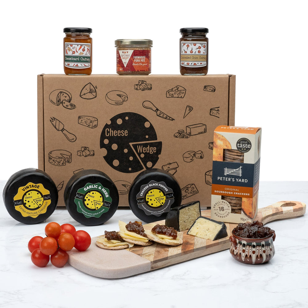 The Cheese Wedge Company Selection Box Cheese & Pate Hamper | 7 Luxury Items