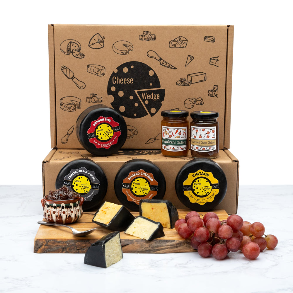 The Cheese Wedge Company Selection Box Cheese & Chutney Gift Box