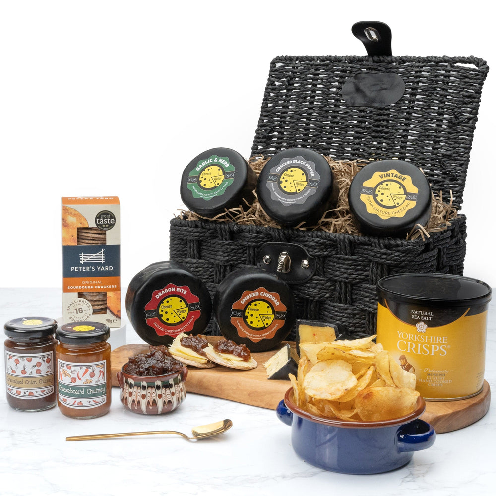 The Cheese Wedge Company Luxury Truckle Hamper With Crisps