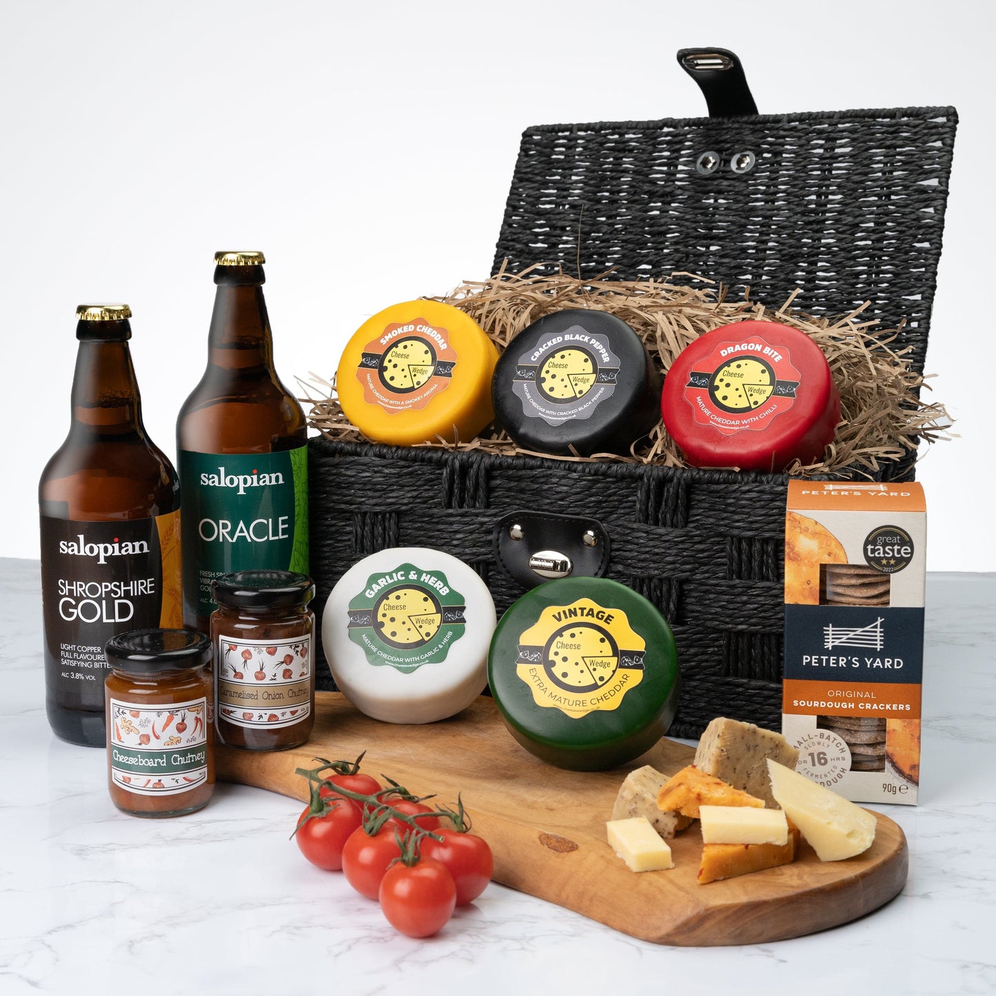 The Cheese Wedge Company Alcohol Hamper Cheese & Beer Lover's Hamper