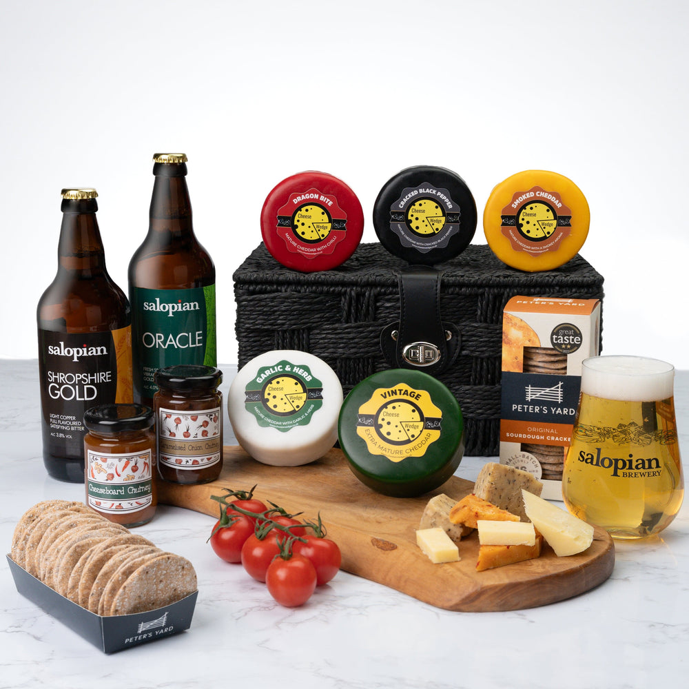 
                      
                        The Cheese Wedge Company Alcohol Hamper Cheese & Beer Lover's Hamper
                      
                    