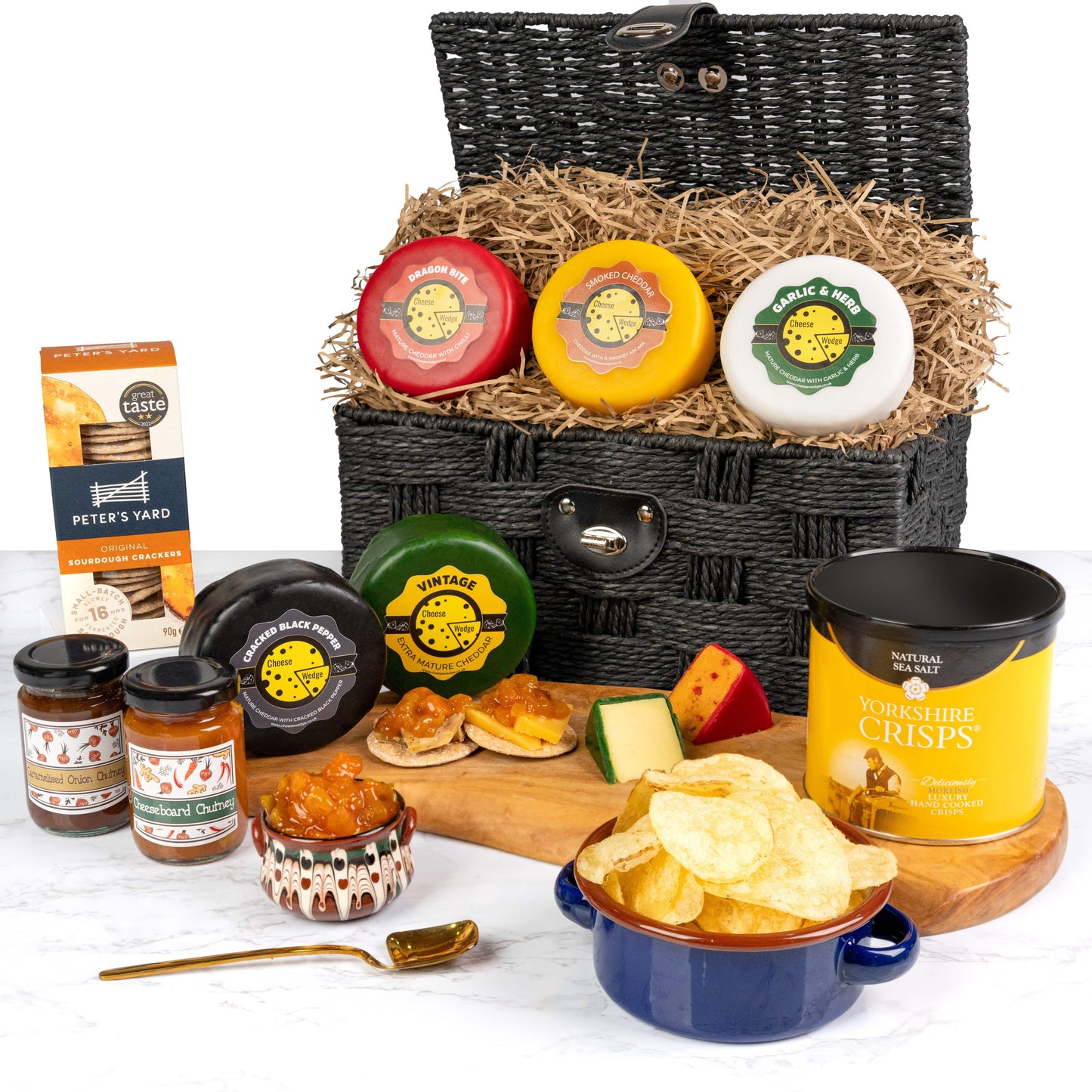 The Cheese Wedge Company Cheese & Crisps Luxury Hamper