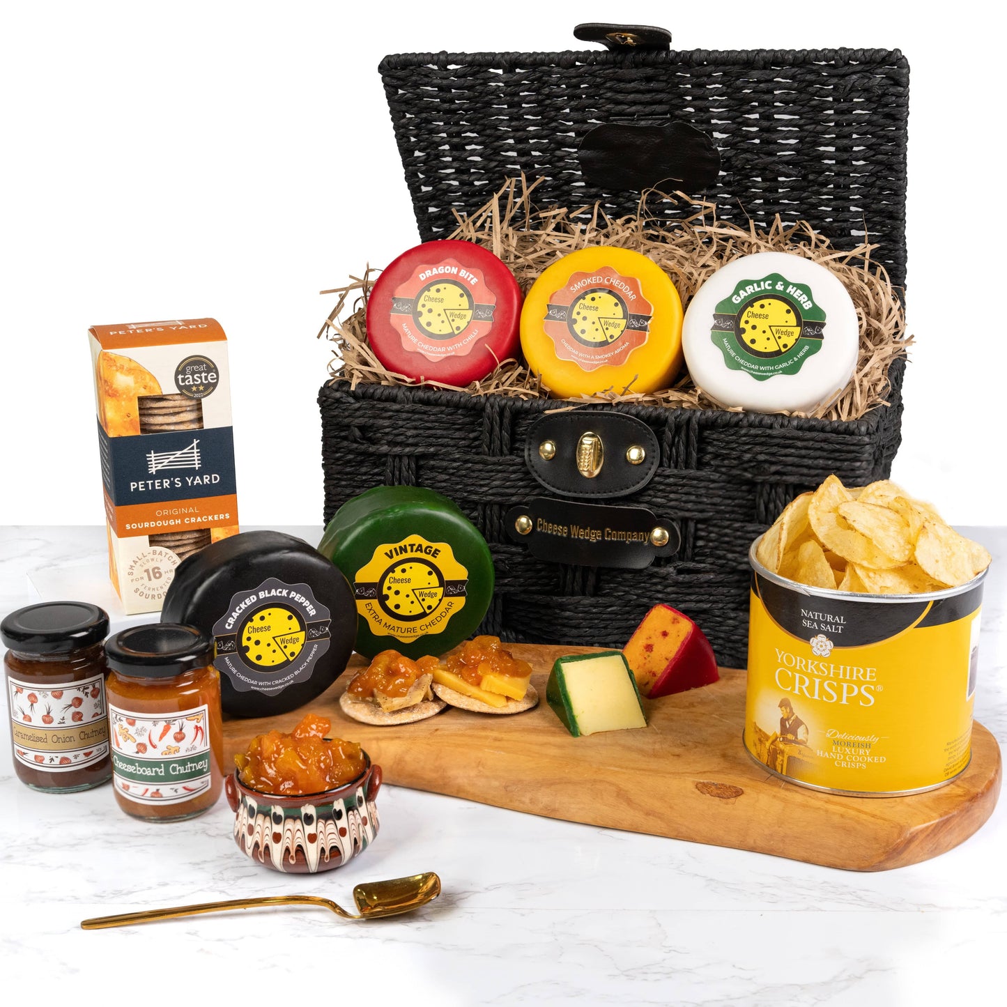 The Cheese Wedge Company Cheese & Crisps Luxury Hamper