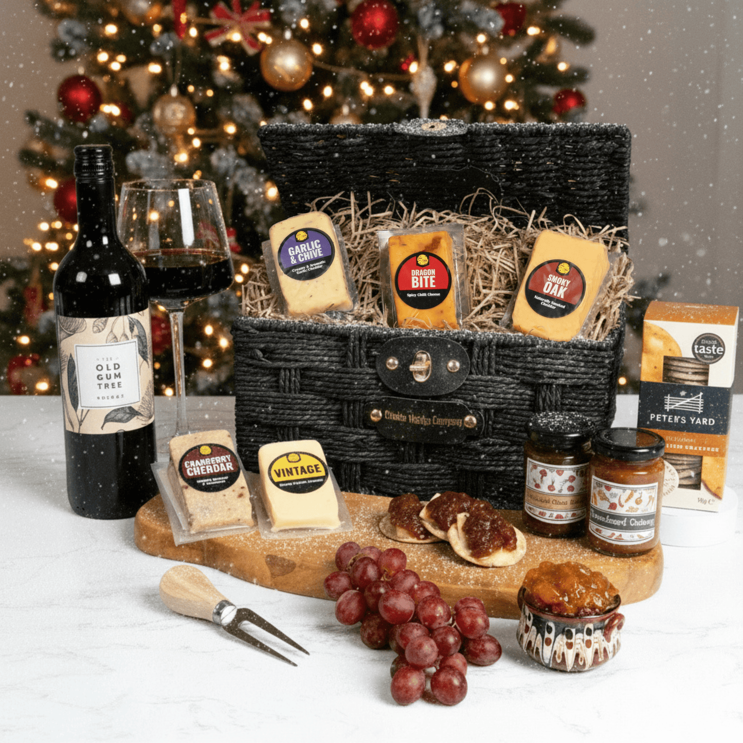 The Cheese Wedge Company Alcohol Hamper Cheese & Wine Hamper