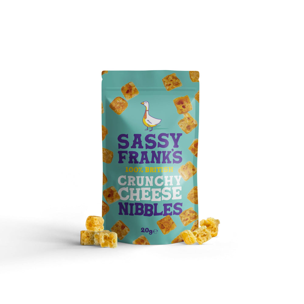 The Cheese Wedge Company ACCOMPANIMENTS Sassy Franks Crunchy Cheese Nibbles 20g