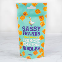 The Cheese Wedge Company ACCOMPANIMENTS Sassy Franks Crunchy Cheese Nibbles 20g
